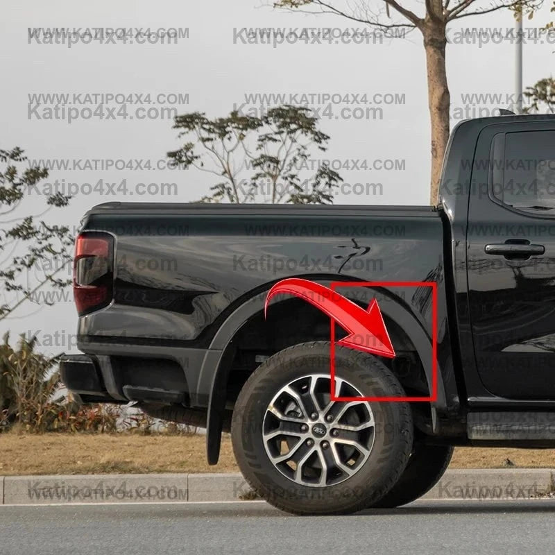 2pcs Rear axle rubber protective cover For NEXT-GEN Ford Ranger T9 2022- 2024+ Rear frame beam sealing Sandproof cover chassis Accessories