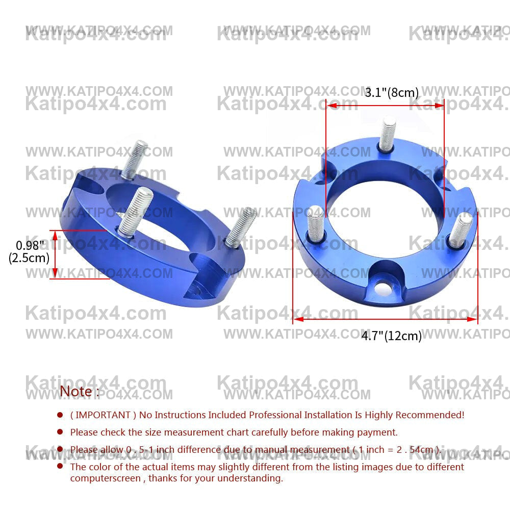 25mm / 1" - FORD RANGER & Everest COIL SPACERS / levelling Kit ( Set of 2x ) / WORLDWIDE SHIPPING