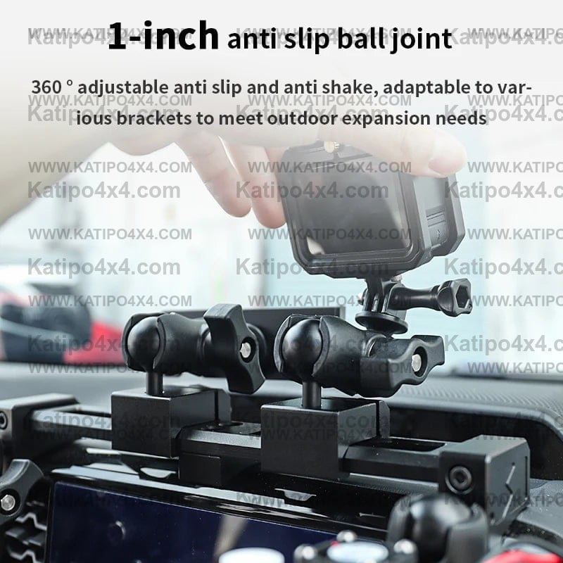 NEXT-GEN FORD RANGER & RAPTOR Center console CELL PHONE, UHF HOLDER , GOPRO Mounting Bracket