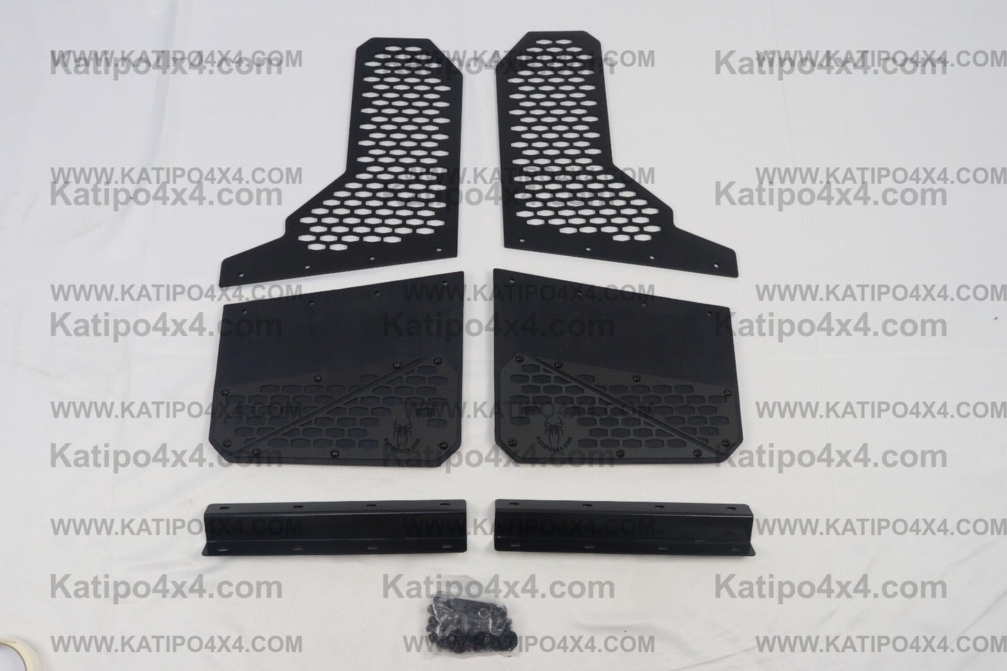 Universal Wide Wheel Mud Flaps ( 2pc ) KATIPŌ-MESH Mud Flaps ( Rubber Flex Model )
