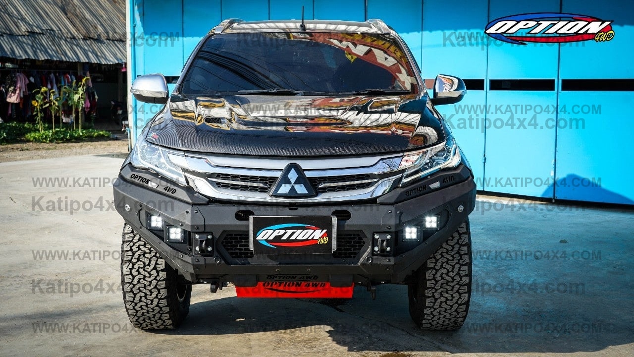 OPTION4WD - Mitsubishi Pajero V.1 FRONT WINCH BAR  ( 2015-2019 )