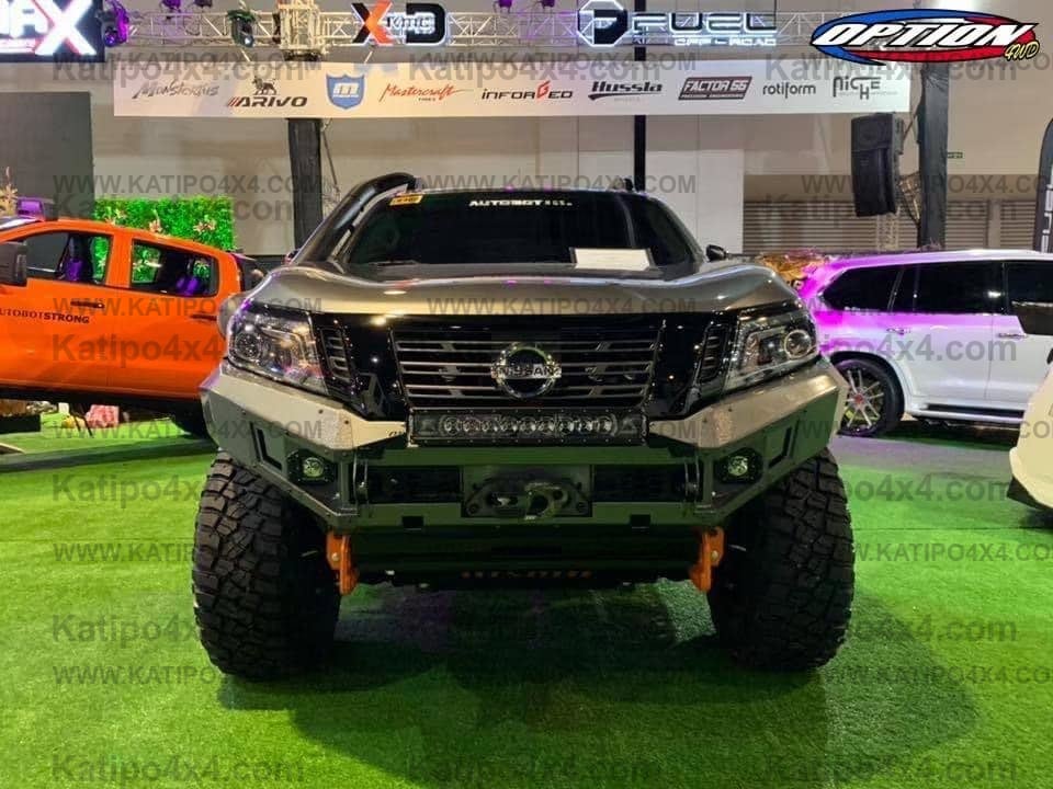 OPTION4WD - V.1 FRONT WINCH BAR - NISSAN NAVARA (2015-2019 )
