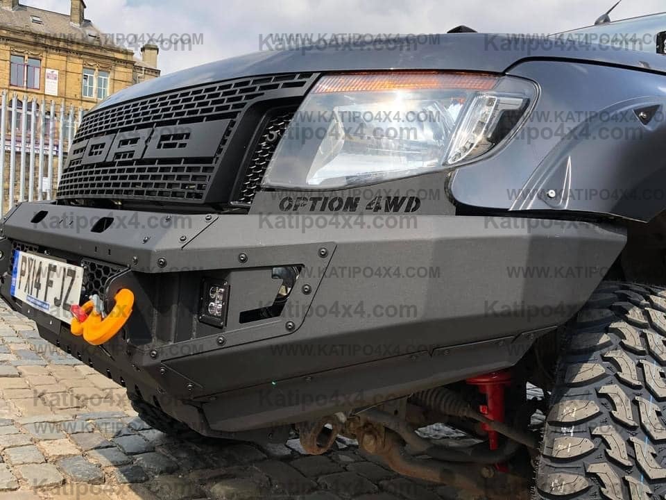 OPTION4WD - V.1 FRONT WINCH BAR,  PX1 FORD RANGER ( 2012-2014 )