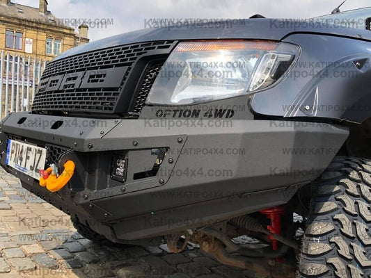 OPTION4WD - V.1 FRONT WINCH BAR,  PX1 FORD RANGER ( 2012-2014 )