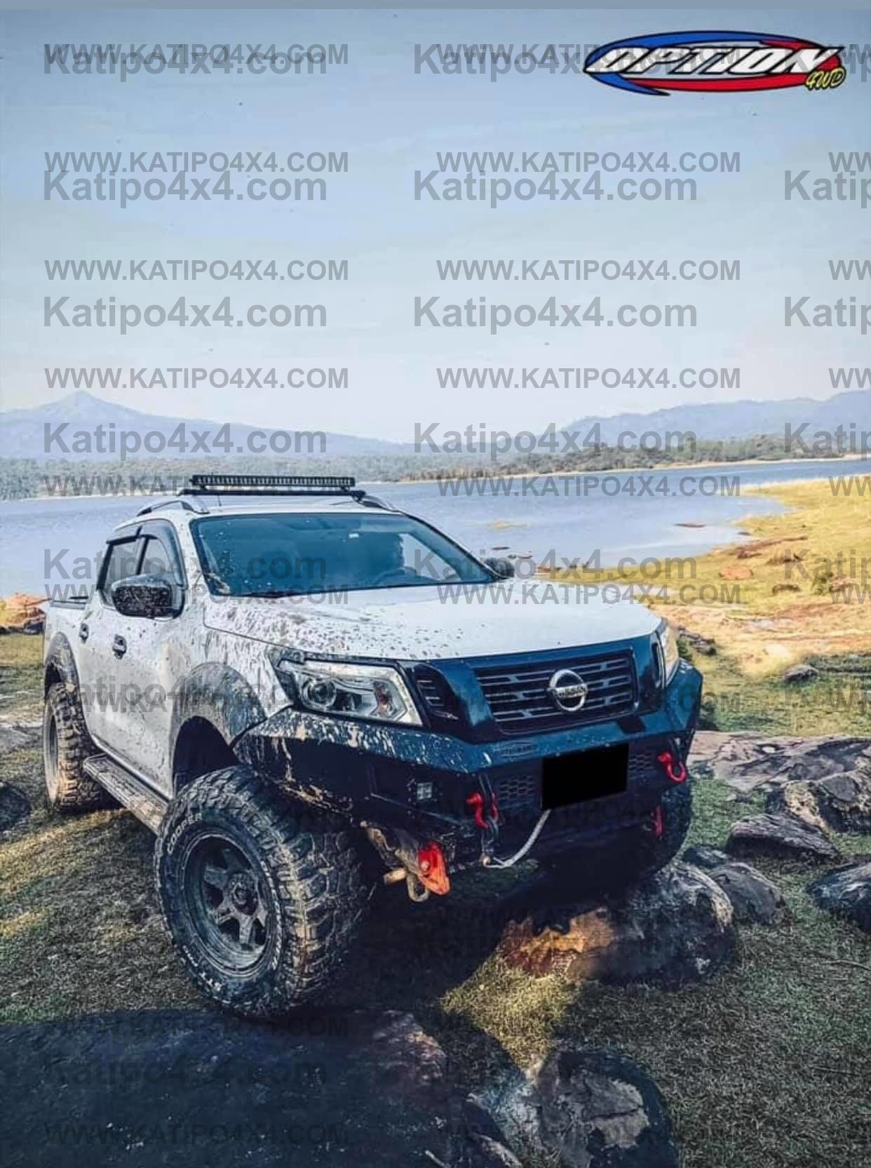 OPTION4WD - V.1 FRONT WINCH BAR - NISSAN NAVARA (2015-2019 )