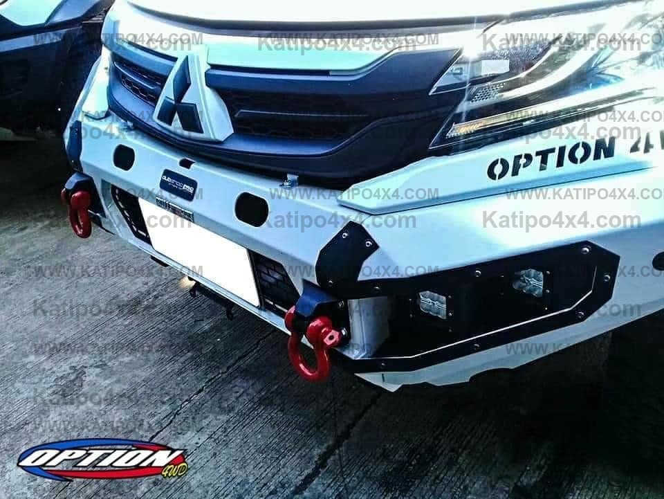 OPTION4WD - Mitsubishi Pajero V.1 FRONT WINCH BAR  ( 2015-2019 )