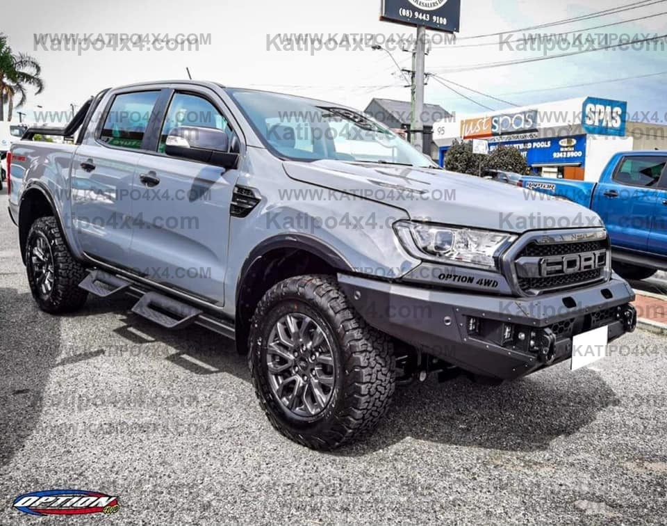OPTION4WD - V.1 FRONT WINCH BAR - FORD RANGER & EVEREST (2015-2022) kit