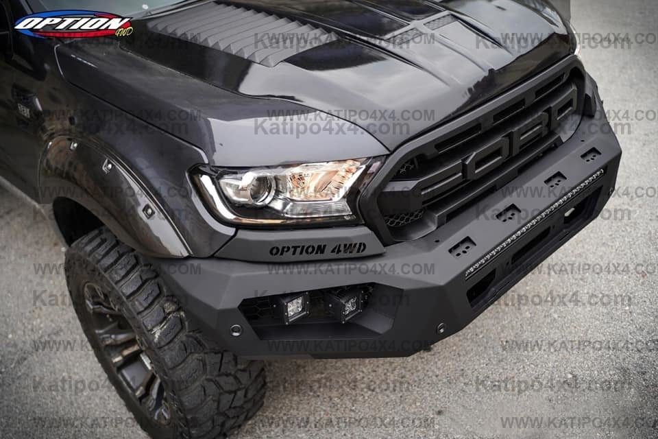 OPTION4WD - V.3 FRONT WINCH BAR - RANGER & EVEREST  (2015-2022)