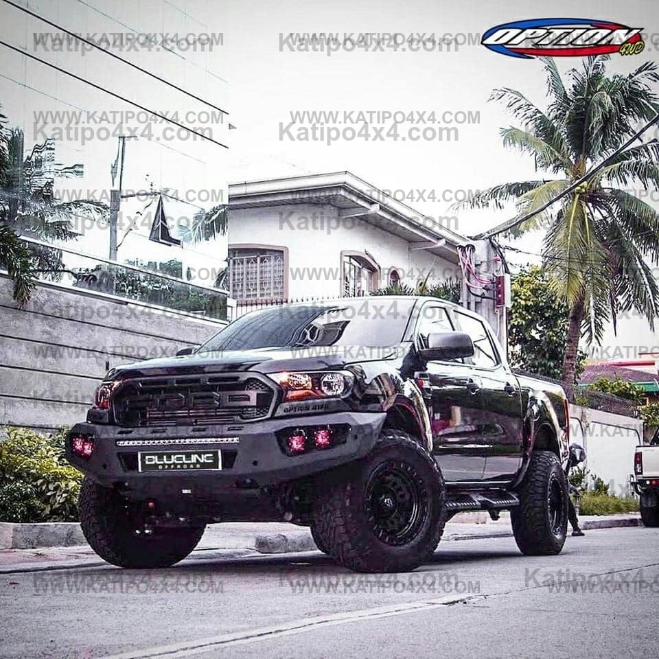 OPTION4WD - V.3 FRONT WINCH BAR - RANGER & EVEREST  (2015-2022)