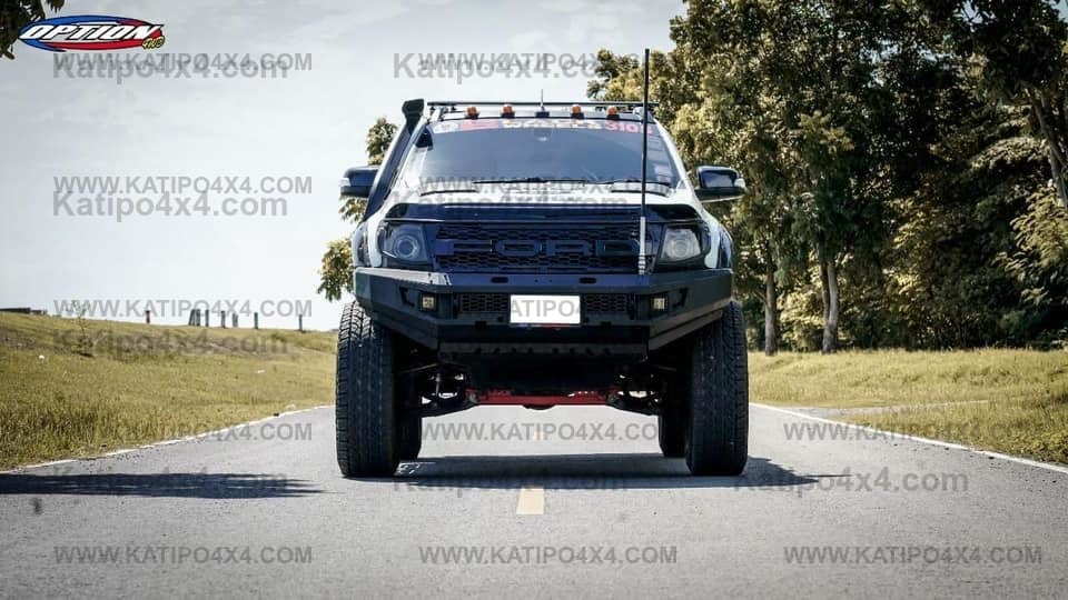 OPTION4WD - V.1 FRONT WINCH BAR,  PX1 FORD RANGER ( 2012-2014 )