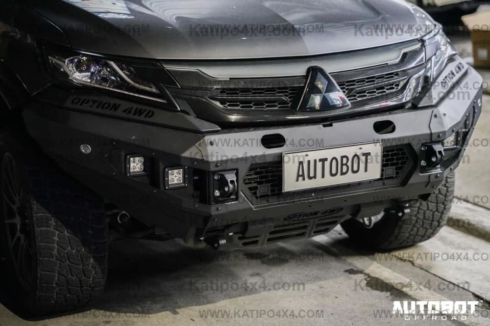 OPTION4WD - Mitsubishi Pajero V.1 FRONT WINCH BAR  ( 2015-2019 )