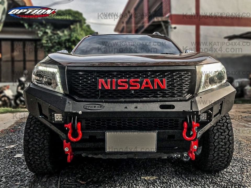 OPTION4WD - V.1 FRONT WINCH BAR - NISSAN NAVARA (2015-2019 )