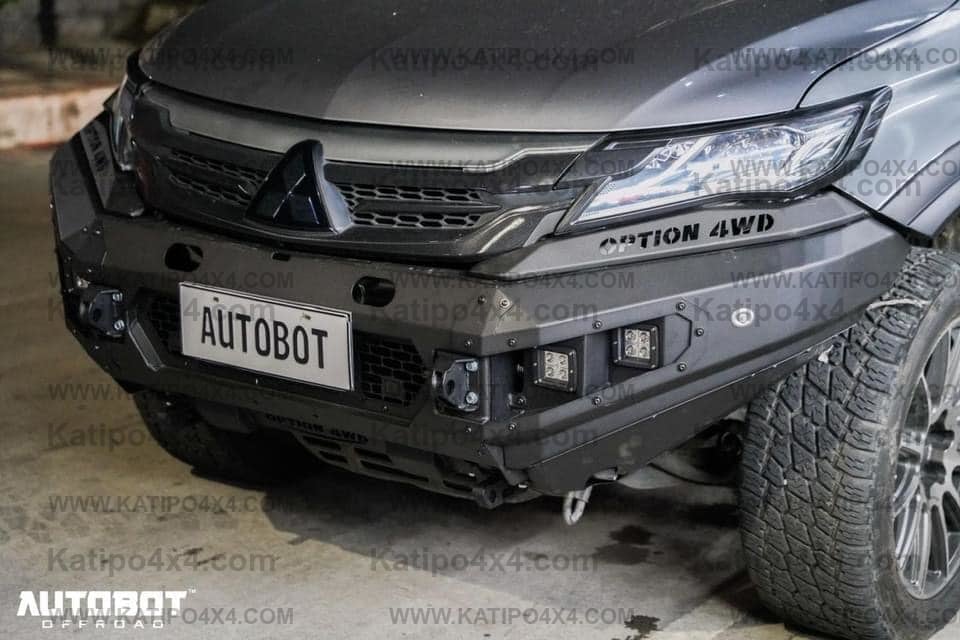 OPTION4WD - Mitsubishi Pajero V.1 FRONT WINCH BAR  ( 2015-2019 )