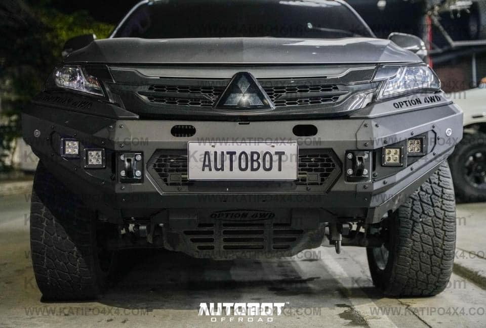 OPTION4WD - Mitsubishi Pajero V.1 FRONT WINCH BAR  ( 2015-2019 )