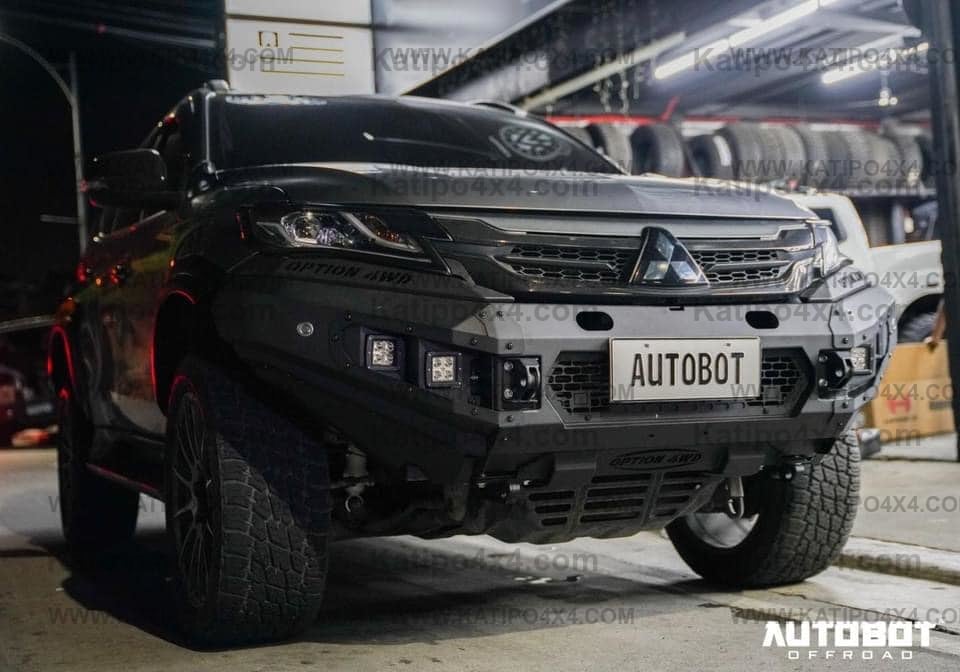 OPTION4WD - Mitsubishi Pajero V.1 FRONT WINCH BAR  ( 2015-2019 )