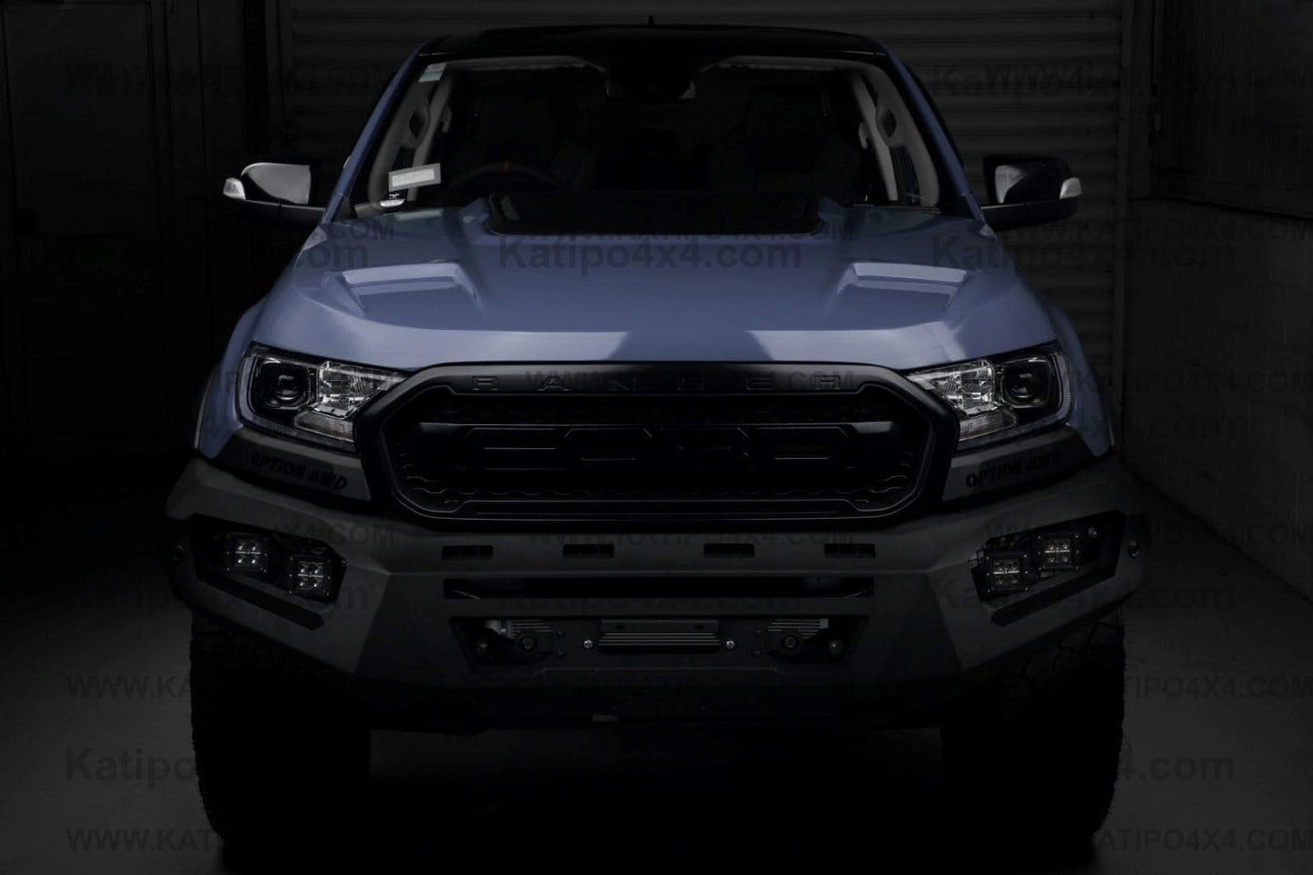 OPTION4WD - V.3 FRONT WINCH BAR - RANGER & EVEREST  (2015-2022)