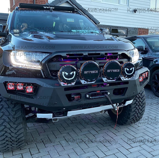 OPTION4WD - V.3 FRONT WINCH BAR - RANGER & EVEREST  (2015-2022)