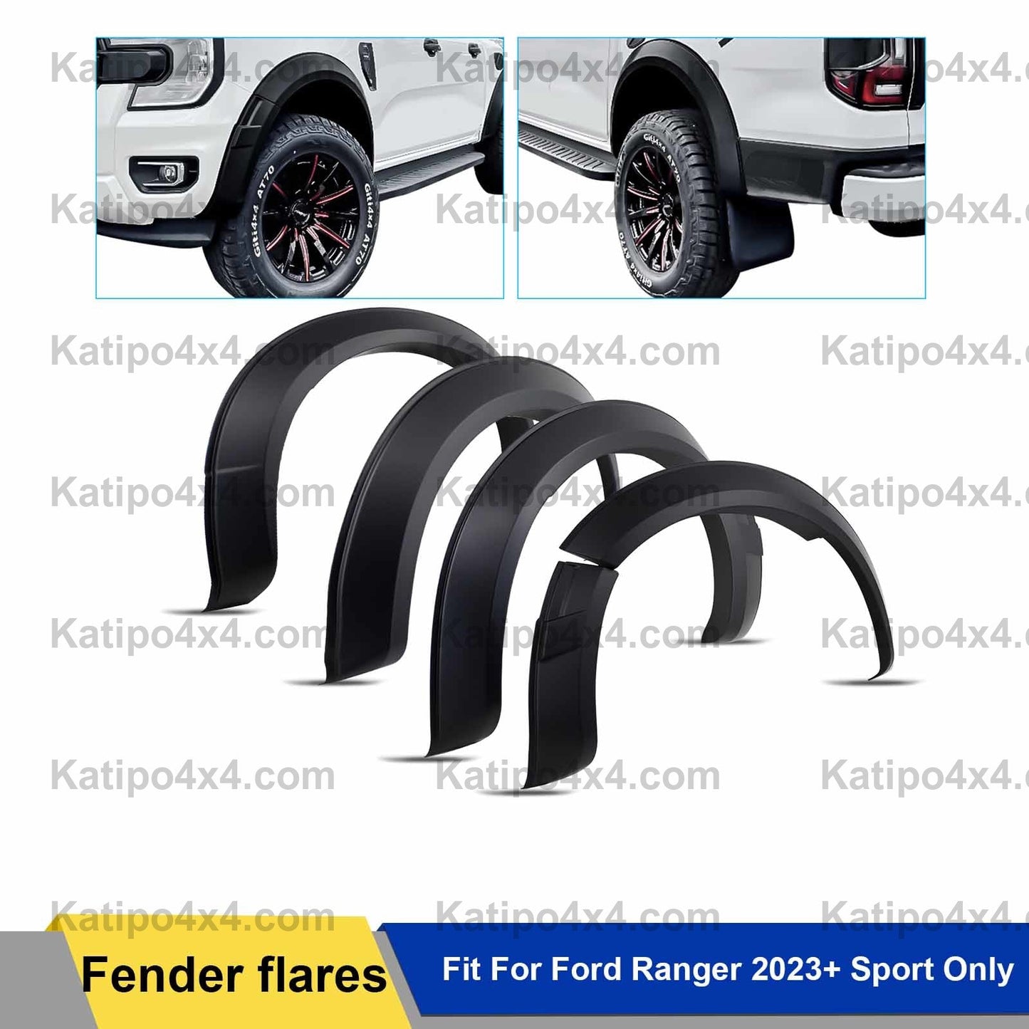 Fender Flares For Ford Ranger 2023+ NEXT-GEN Sport