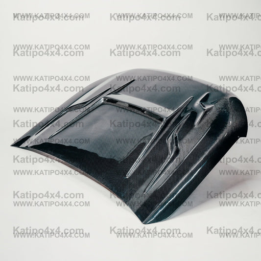 FORD RANGER, EVEREST & RAPTOR  CARBON BONNET, TYPE - XMEN V4 (2015-2022) Worldwide shipping