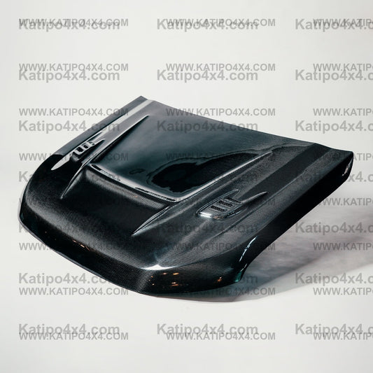 FORD RANGER, EVEREST & RAPTOR  CARBON BONNET, TYPE - BATMAN GT(2015-2022) N.Z ONLY