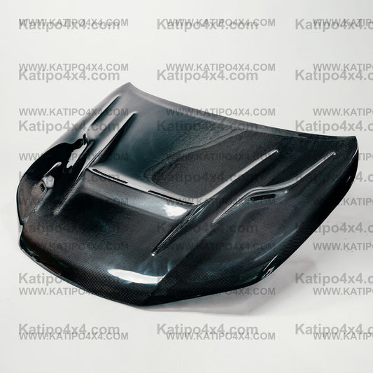 N80 TOYOTA HILUX  CARBON BONNET, TYPE - X-MEN V4 (2015-2022)