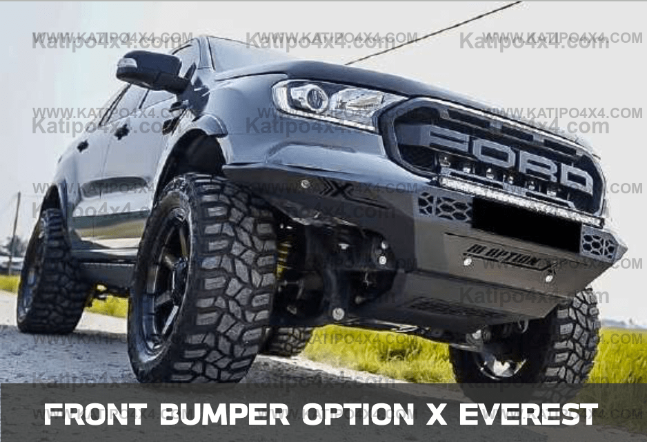 OPTION4WD - OPTION-X FRONT BULL BAR, FORD RANGER & EVEREST ( 2012-2022 ) FREE WORLDWIDE SHIPPING