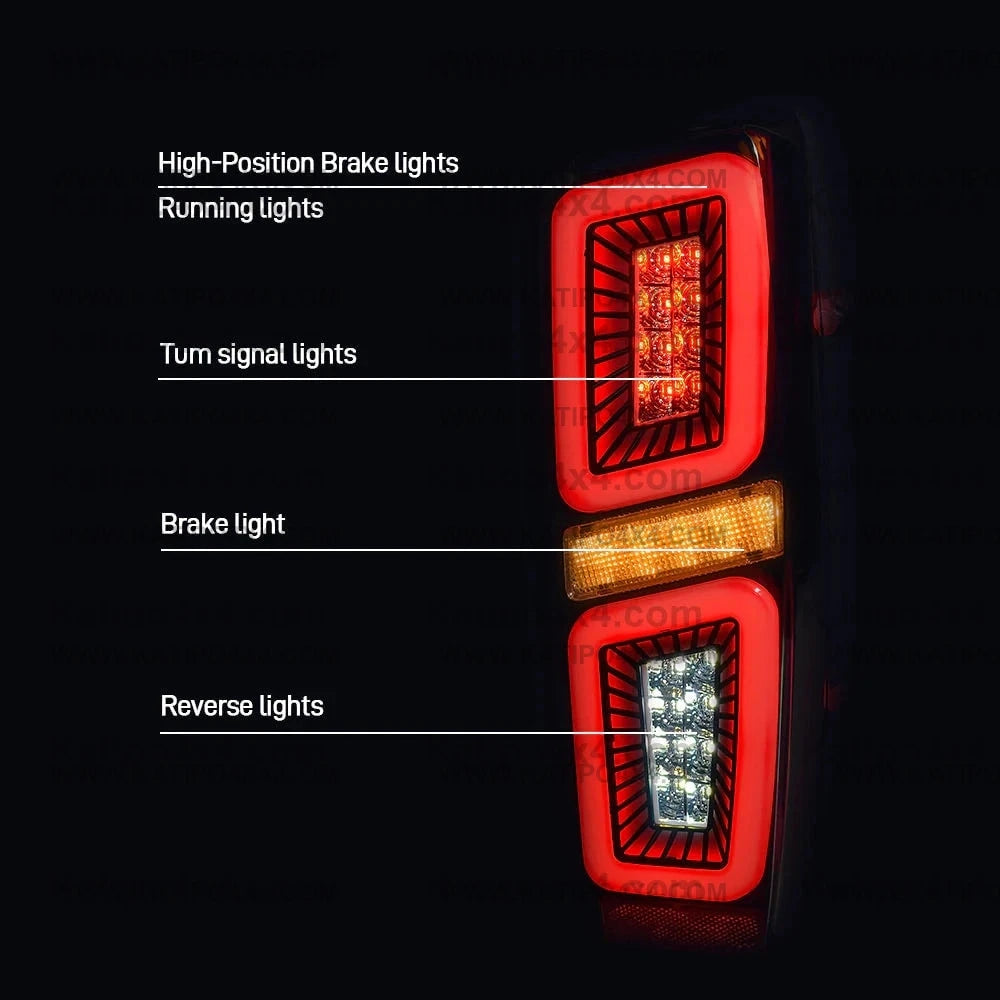 Rear LED Tail lights Lights For Isuzu D-max  2020-2023 ( MATRIX DESIGN )
