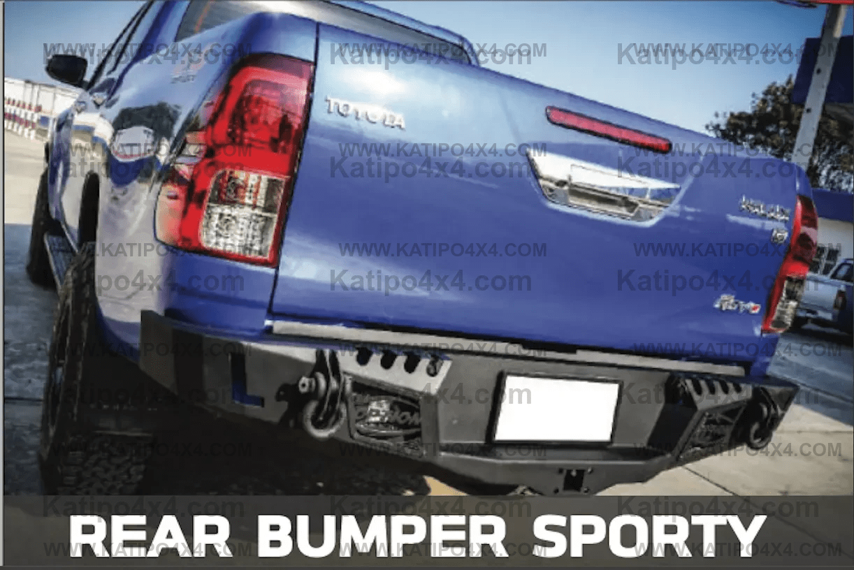 N80 TOYOTA HILUX REAR BAR & TOW HITCH ( 2015-2022 ) SPORT