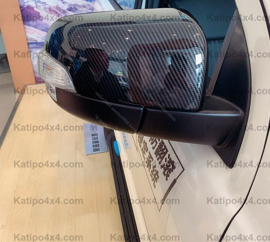 2pc Carbon Fiber  Side Mirror Trim fCover - Ford Ranger & Everest  ( 2015 - 2022 )