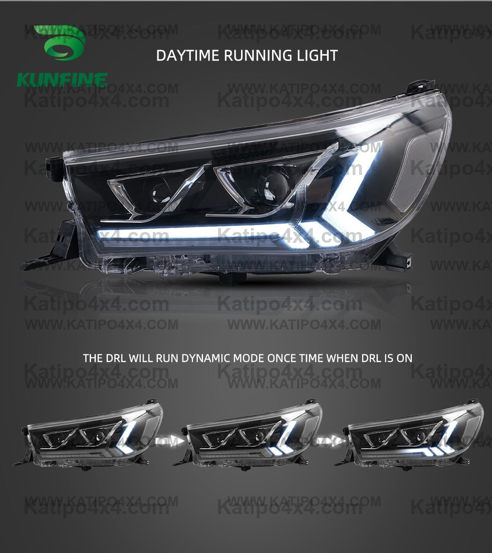 TOYOTA HILUX N80 LED HEADLIGHTS - 2015-2019