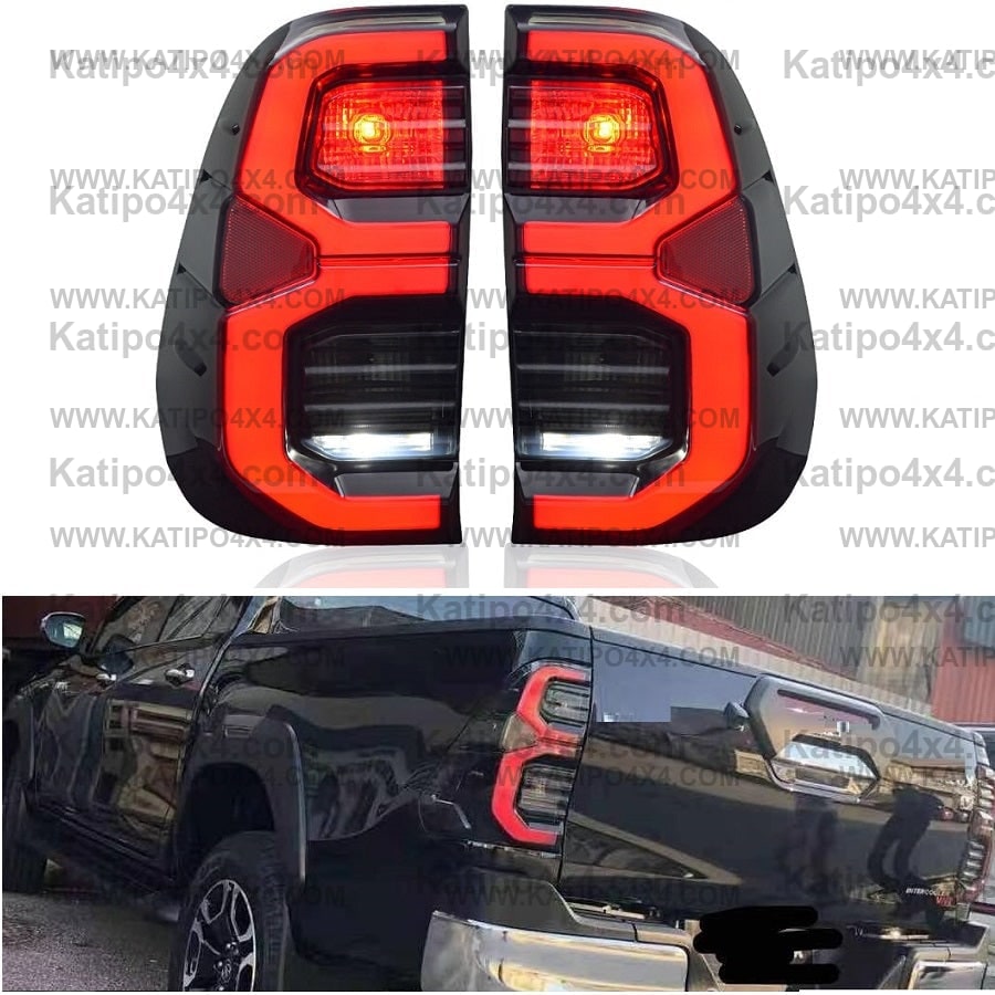 N80 TOYOTA HILUX LED REAR TAIL LIGHTS, TYPE - TRON