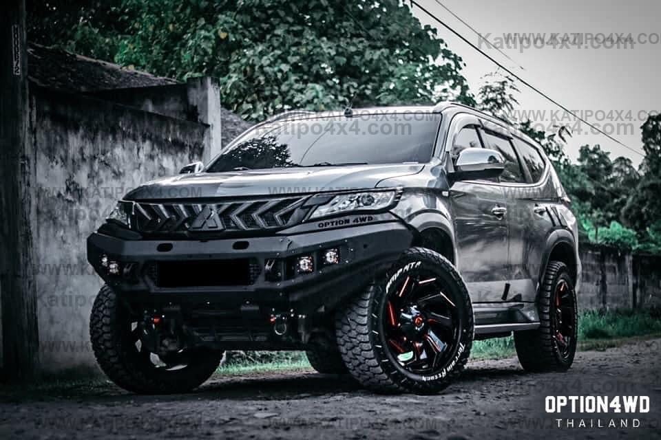 OPTION4WD - Mitsubishi Pajero V.1 FRONT WINCH BAR  ( 2015-2019 )