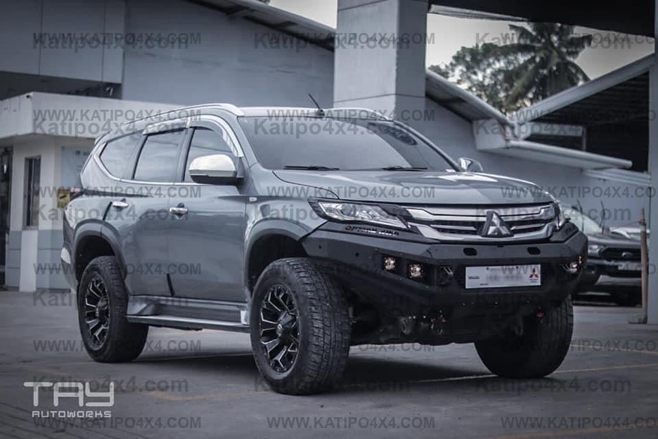 OPTION4WD - Mitsubishi Pajero V.1 FRONT WINCH BAR  ( 2015-2019 )