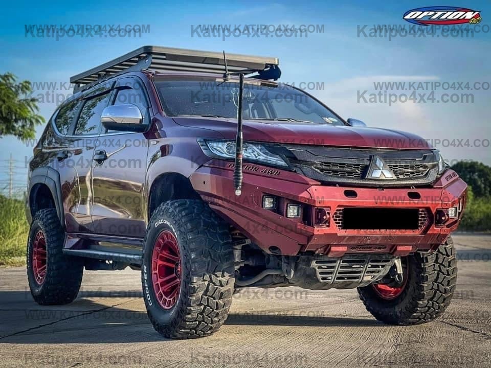 OPTION4WD - Mitsubishi Pajero V.1 FRONT WINCH BAR  ( 2015-2019 )