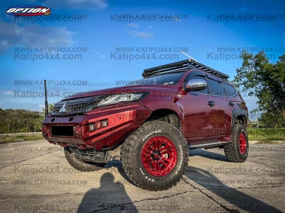 OPTION4WD - Mitsubishi Pajero V.1 FRONT WINCH BAR  ( 2015-2019 )
