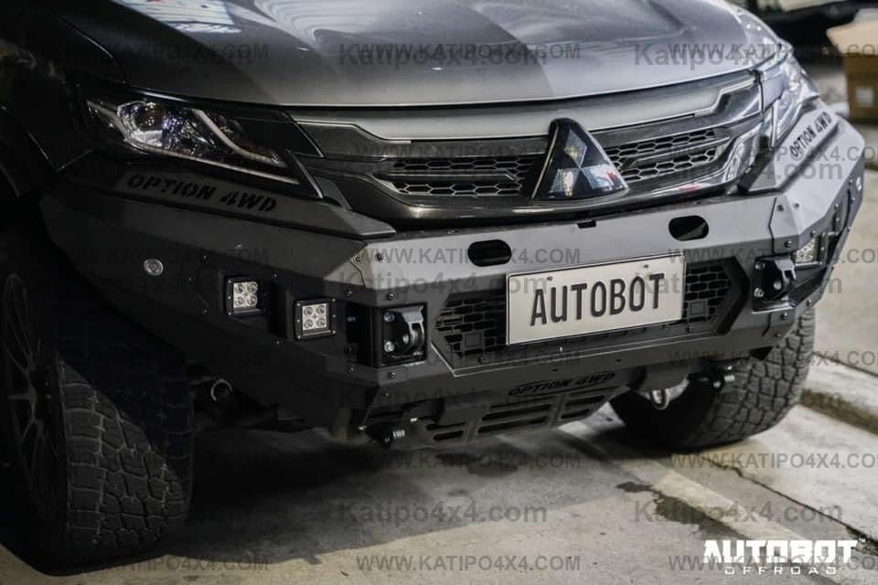 OPTION4WD - Mitsubishi Pajero V.1 FRONT WINCH BAR  ( 2015-2019 )