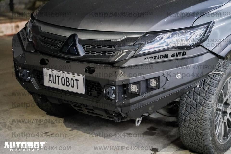 OPTION4WD - Mitsubishi Pajero V.1 FRONT WINCH BAR  ( 2015-2019 )