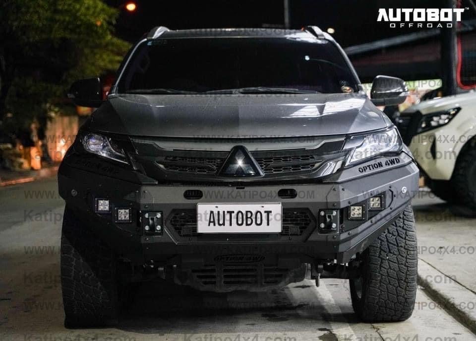 OPTION4WD - Mitsubishi Pajero V.1 FRONT WINCH BAR  ( 2015-2019 )