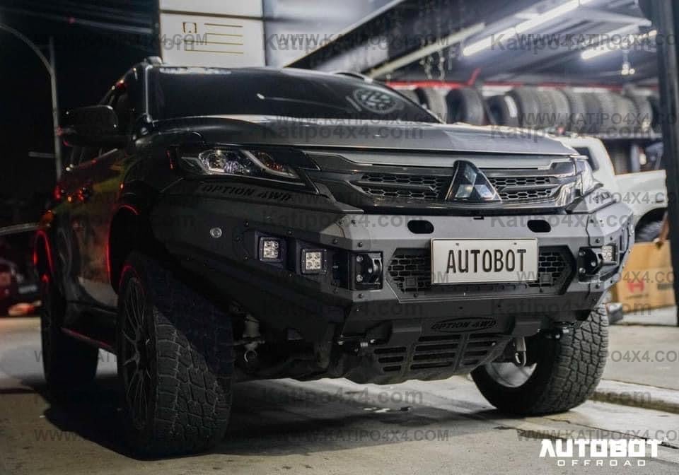 OPTION4WD - Mitsubishi Pajero V.1 FRONT WINCH BAR  ( 2015-2019 )