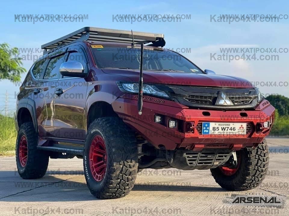 OPTION4WD - Mitsubishi Pajero V.1 FRONT WINCH BAR  ( 2015-2019 )