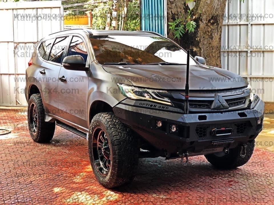 OPTION4WD - Mitsubishi Pajero V.1 FRONT WINCH BAR  ( 2015-2019 )