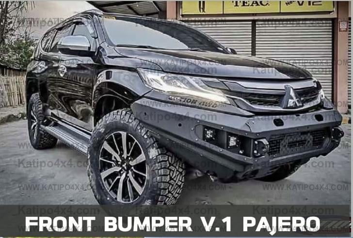 OPTION4WD - Mitsubishi Pajero V.1 FRONT WINCH BAR  ( 2015-2019 )