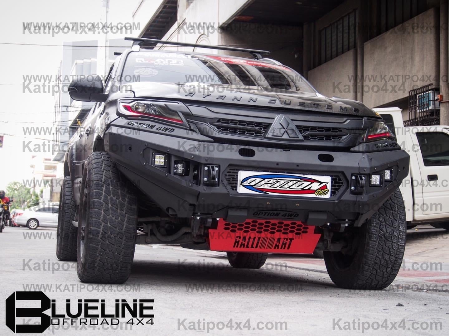 OPTION4WD - Mitsubishi Pajero V.1 FRONT WINCH BAR  ( 2015-2019 )
