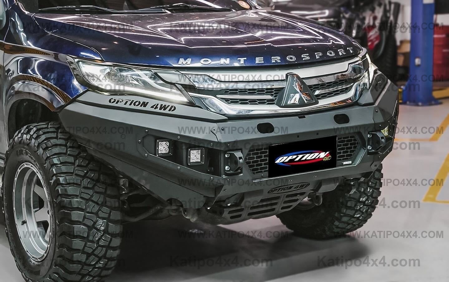 OPTION4WD - Mitsubishi Pajero V.1 FRONT WINCH BAR  ( 2015-2019 )