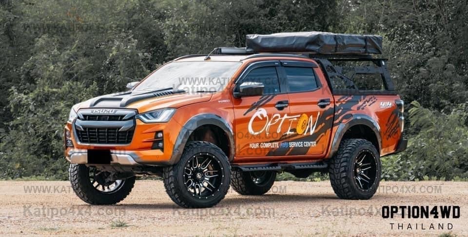 OPTION4WD - ISUZU D-MAX , SPORTS BARS & TENT RACKS ( 2020-2023 )