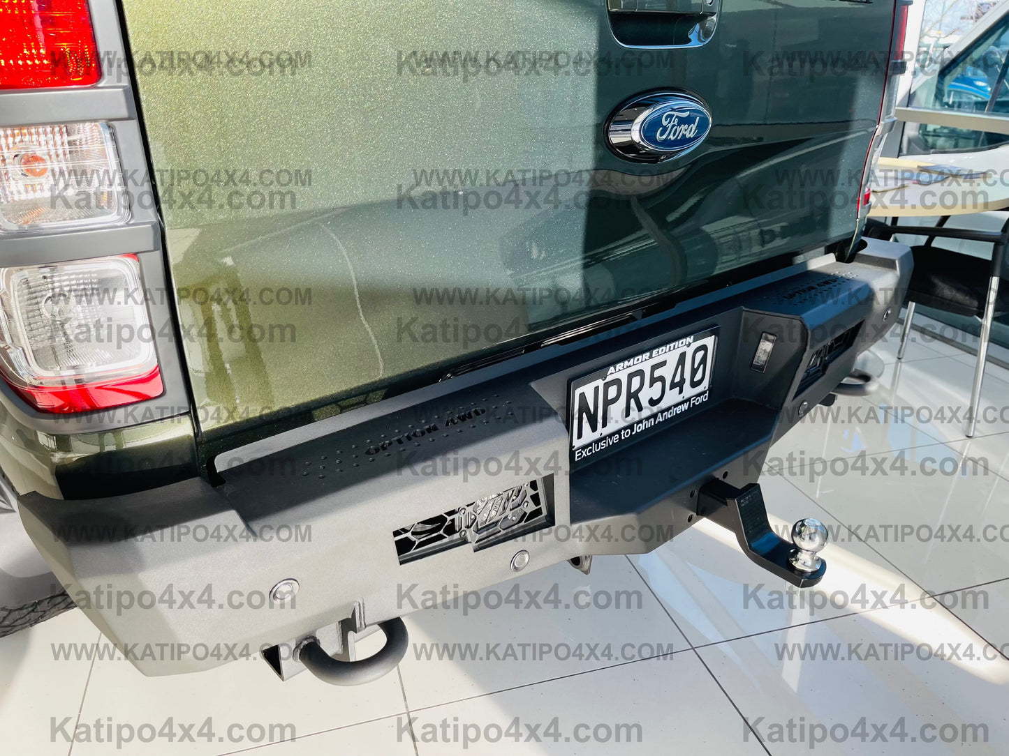 FORD RANGER - V.1  REAR BAR 3.5t Towing (2012-2022) N.Z ONLY
