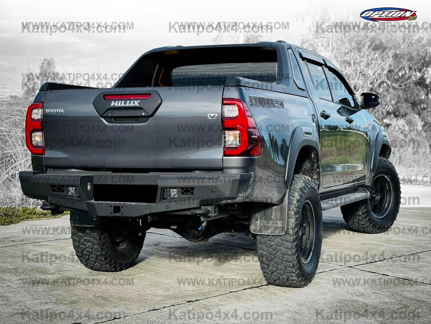 N80 TOYOTA HILUX REAR BAR & TOW HITCH ( 2015-2024 )