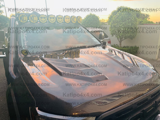 FORD RANGER, EVEREST & RAPTOR  CARBON BONNET, TYPE - MARKO (2015-2022) N.Z ONLY
