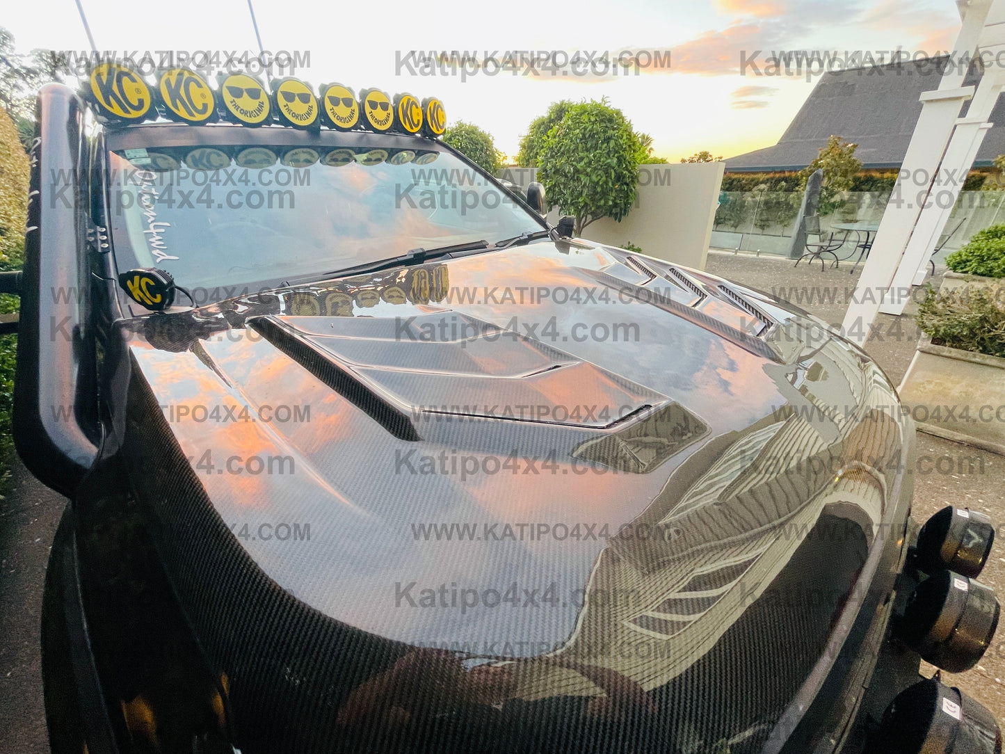 FORD RANGER, EVEREST & RAPTOR  CARBON BONNET, TYPE - MARKO (2015-2022) N.Z ONLY