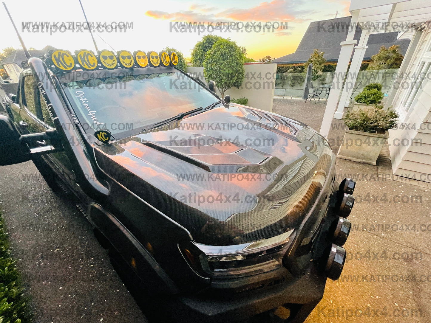 FORD RANGER, EVEREST & RAPTOR  CARBON BONNET, TYPE - MARKO (2015-2022) N.Z ONLY